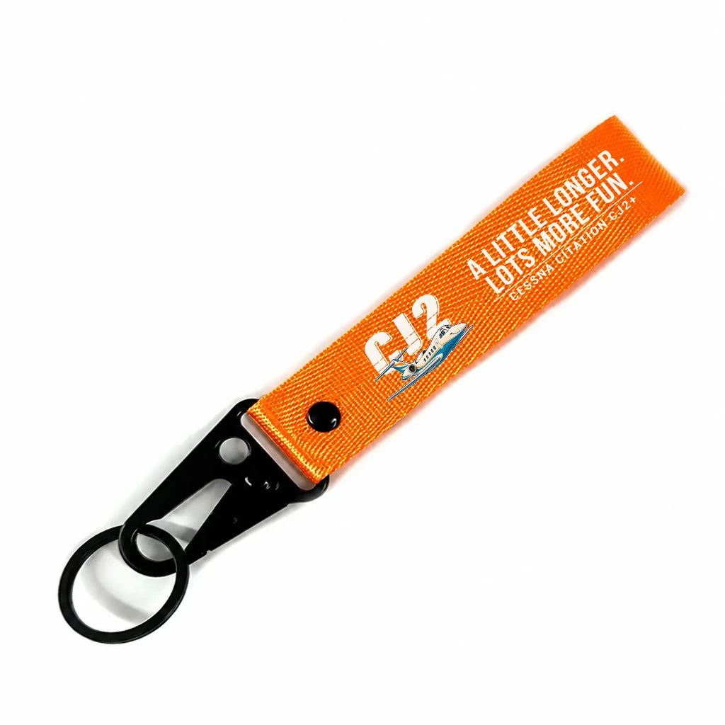 Cessna Citation CJ2+ Hawk-Shaped Key Chains - Orange - Cartoon