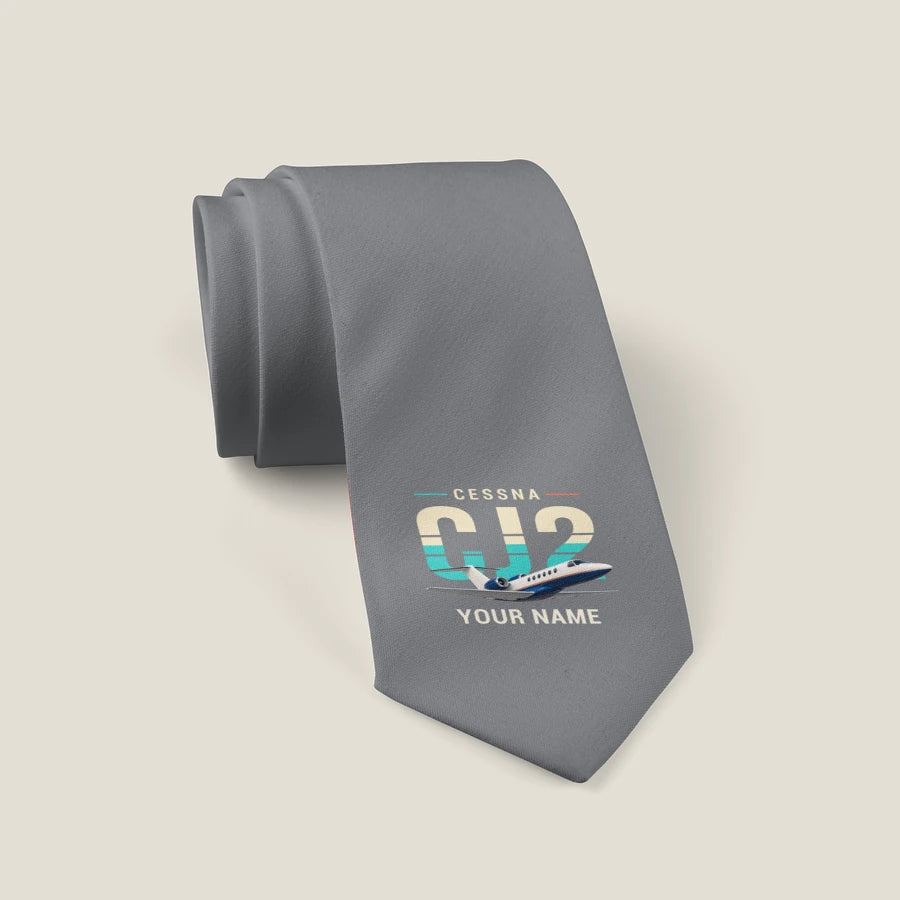 Cessna Citation CJ2+ - Original + Name - Tie - Gray
