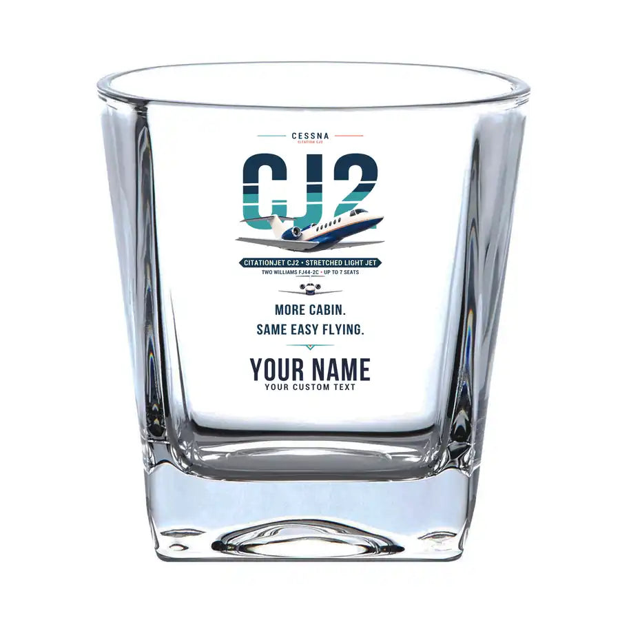 Cessna Citation CJ2+ - Original + Name - Whiskey Glass