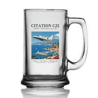 Thumbnail for Cessna Citation CJ2+ - Poster - Beer Glass with Holder