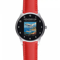 Thumbnail for Cessna Citation CJ2+ - Poster - Leather Strap - Red Leather Strap