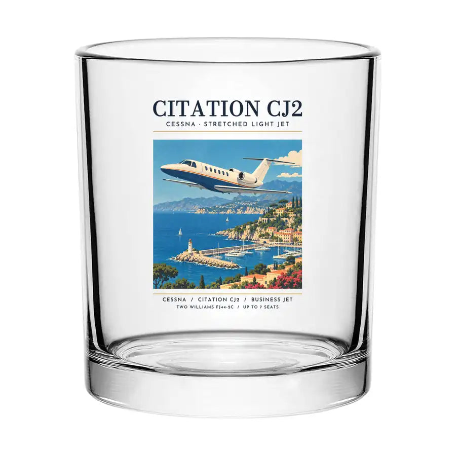 Cessna Citation CJ2+ - Poster - Special Whiskey Glass