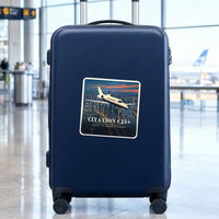 Thumbnail for Cessna Citation CJ3+ - 3D - Square Sticker - Suitcase