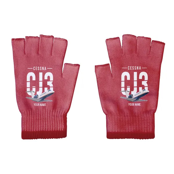 Cessna Citation CJ3+ - Gloves - Cut - Original + Name - Red