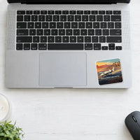 Thumbnail for Cessna Citation CJ4 Gen2 - 3D + Name - Square Sticker - Laptop