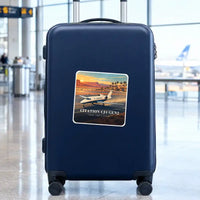 Thumbnail for Cessna Citation CJ4 Gen2 - 3D - Square Sticker - Suitcase