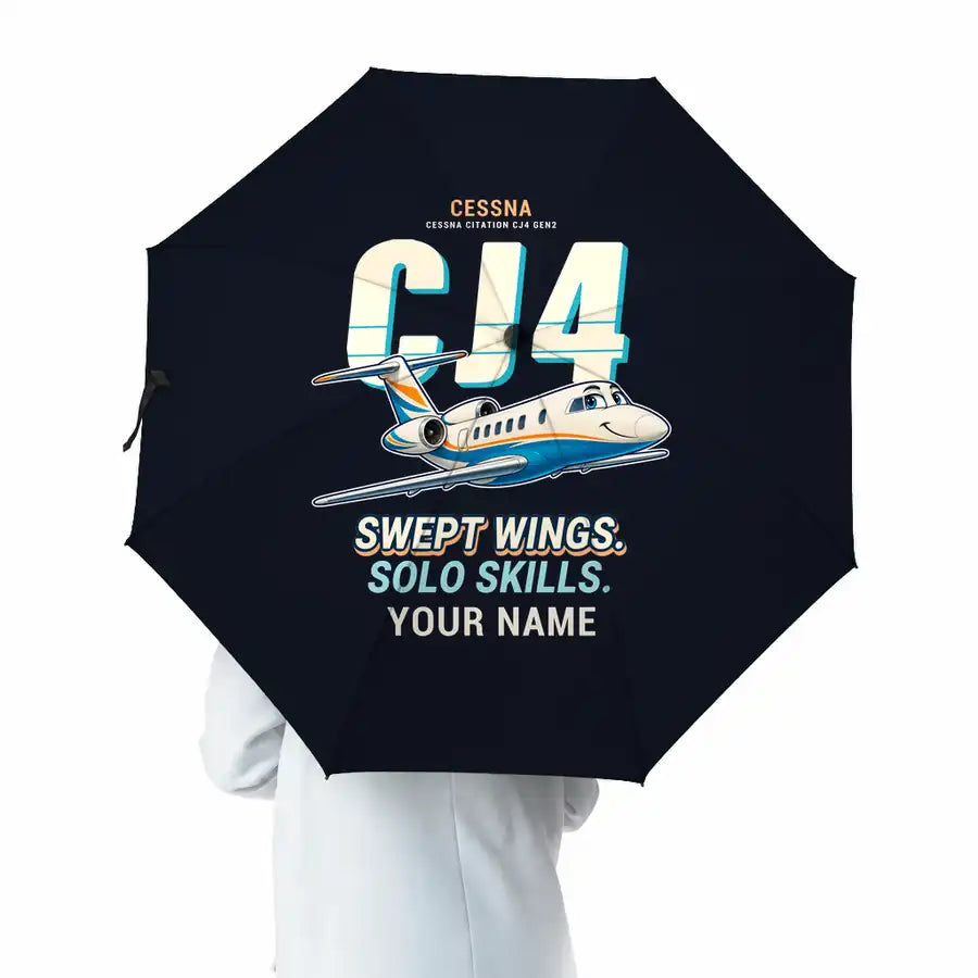 Cessna Citation CJ4 Gen2 - Cartoon + Name - Umbrella