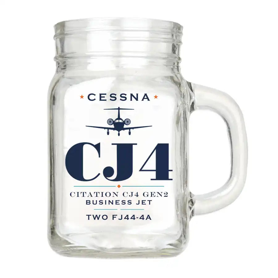 Cessna Citation CJ4 Gen2 - Heritage - Cocktail Glass (Mason Jar)