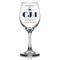 Thumbnail for Cessna Citation CJ4 Gen2 - Heritage + Name - Wine Glass
