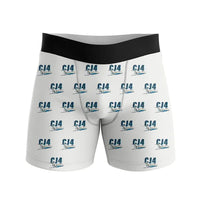 Thumbnail for Cessna Citation CJ4 Gen2 - Men Boxers - Cartoon Pattern - White