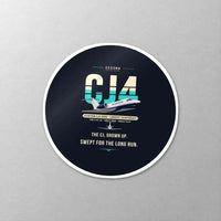 Thumbnail for Cessna Citation CJ4 Gen2 - Original - Circle Sticker - Close-up