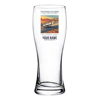 Thumbnail for Cessna Citation CJ4 Gen2 - Poster + Name - Pilsner Beer Glass