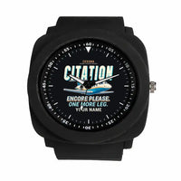 Thumbnail for Cessna Citation Encore+ - Cartoon + Name - Rubber Strap - Black