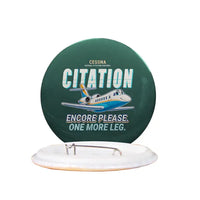 Thumbnail for Cessna Citation Encore+ - Cartoon - Pin - Dark Green
