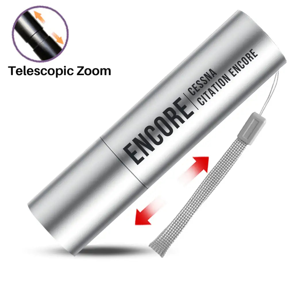 Cessna Citation Encore+ - Mini LED Flashlight - Tag - Silver