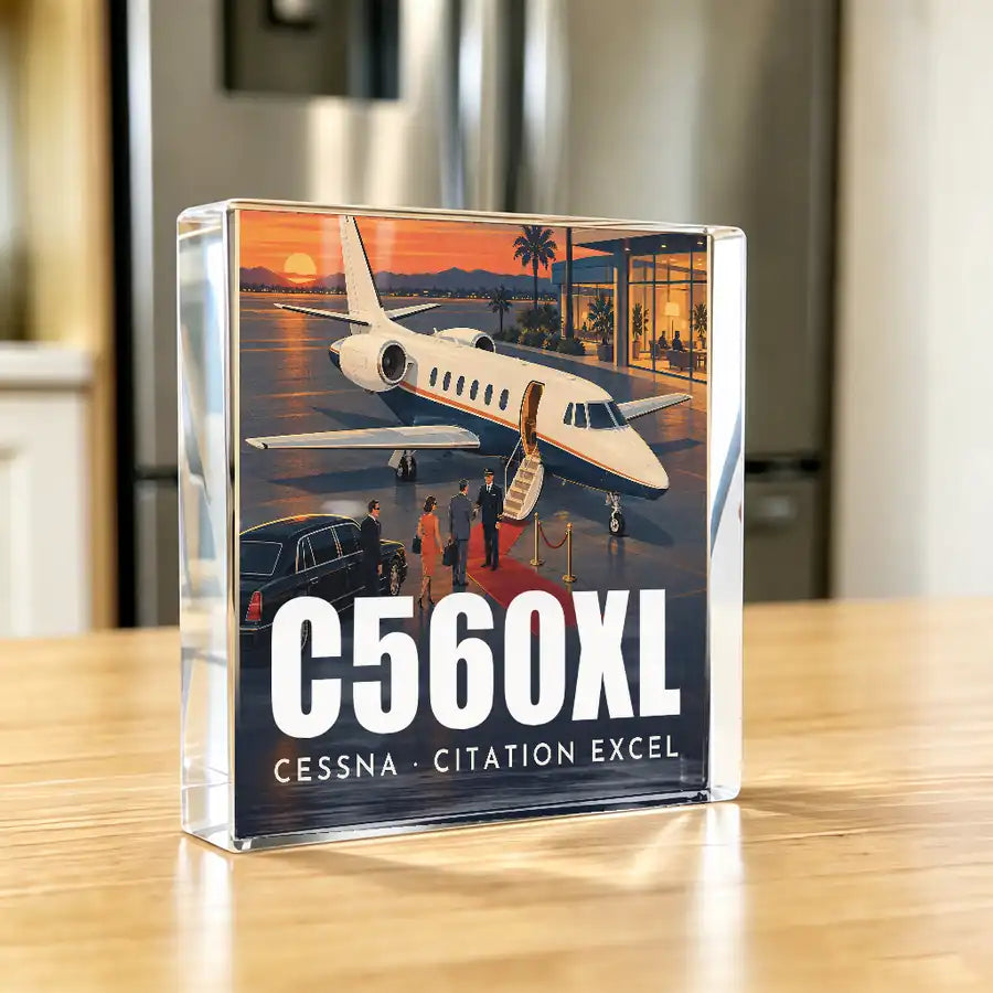 Cessna Citation Excel - Crystal Ornament - 3D - Kitchen