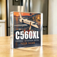 Thumbnail for Cessna Citation Excel - Crystal Ornament - 3D + Name - Kitchen