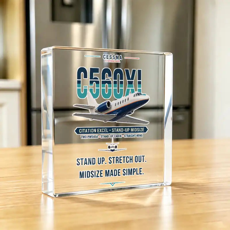 Cessna Citation Excel - Crystal Ornament - Original - Kitchen