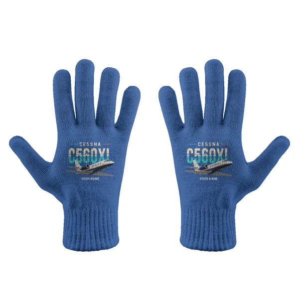 Cessna Citation Excel - Gloves - Full - Original + Name - Blue