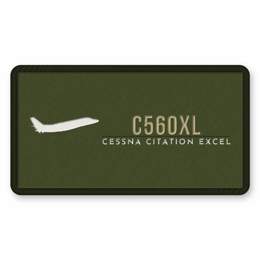 Cessna Citation Excel Patches - Rectangle - Olive Khaki
