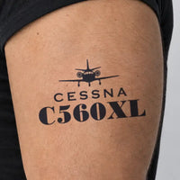 Thumbnail for Cessna Citation Excel - Tattoo - Heritage Navy - Man