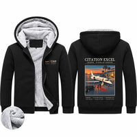 Thumbnail for Cessna Citation Excel Zipped Sweatshirts - Poster - Black