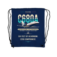 Thumbnail for Cessna Citation Latitude - Drawstring Bag - Original - Dark Blue