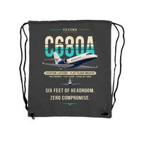 Thumbnail for Cessna Citation Latitude - Drawstring Bag - Original - Gray