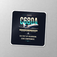 Thumbnail for Cessna Citation Latitude - Original - Square Sticker - Close-up