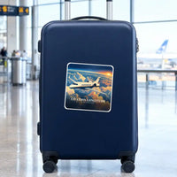 Thumbnail for Cessna Citation Longitude - 3D - Square Sticker - Suitcase