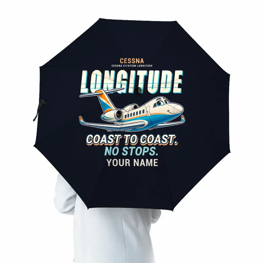 Cessna Citation Longitude - Cartoon + Name - Umbrella