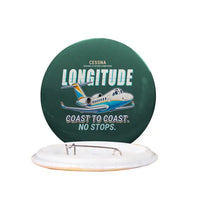 Thumbnail for Cessna Citation Longitude - Cartoon - Pin - Dark Green