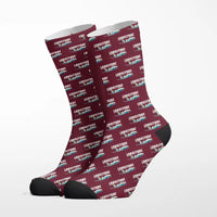 Thumbnail for Cessna Citation Longitude - Cartoon - Socks - Burgundy