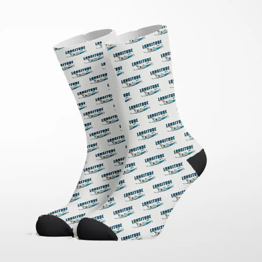 Cessna Citation Longitude - Cartoon - Socks - White
