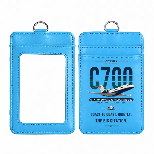 Cessna Citation Longitude - Original - ID Card Holder - Blue