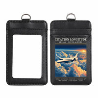 Thumbnail for Cessna Citation Longitude - Poster - ID Card Holder - Black
