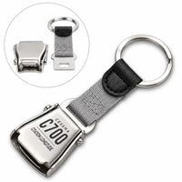 Thumbnail for Cessna Citation Longitude - Seat Belt Key Chain - Tag - Gray