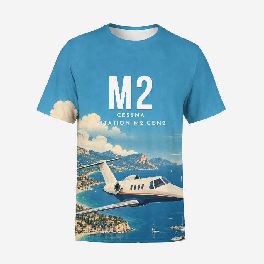 Cessna Citation M2 Gen2 3D All-Over Print Clothing - T-Shirt - 3D