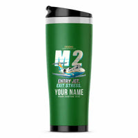 Thumbnail for Cessna Citation M2 Gen2 - Cartoon + Name - Stainless Steel (No Holder) - Green