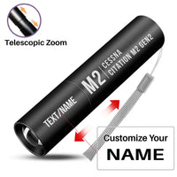 Thumbnail for Cessna Citation M2 Gen2 - Mini LED Flashlight - Tag - Black + Name