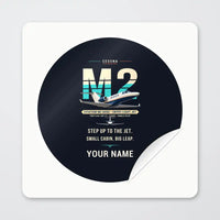 Thumbnail for Cessna Citation M2 Gen2 - Original + Name - Circle Sticker - Peel