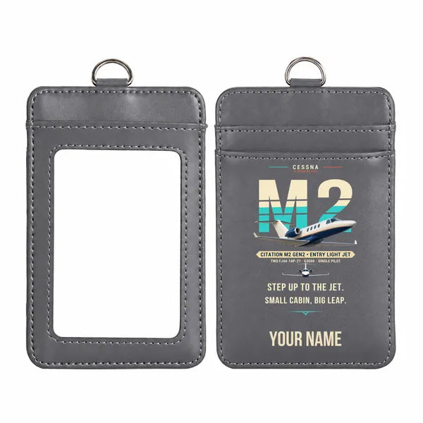 Cessna Citation M2 Gen2 - Original - ID Card Holder - Gray + Name