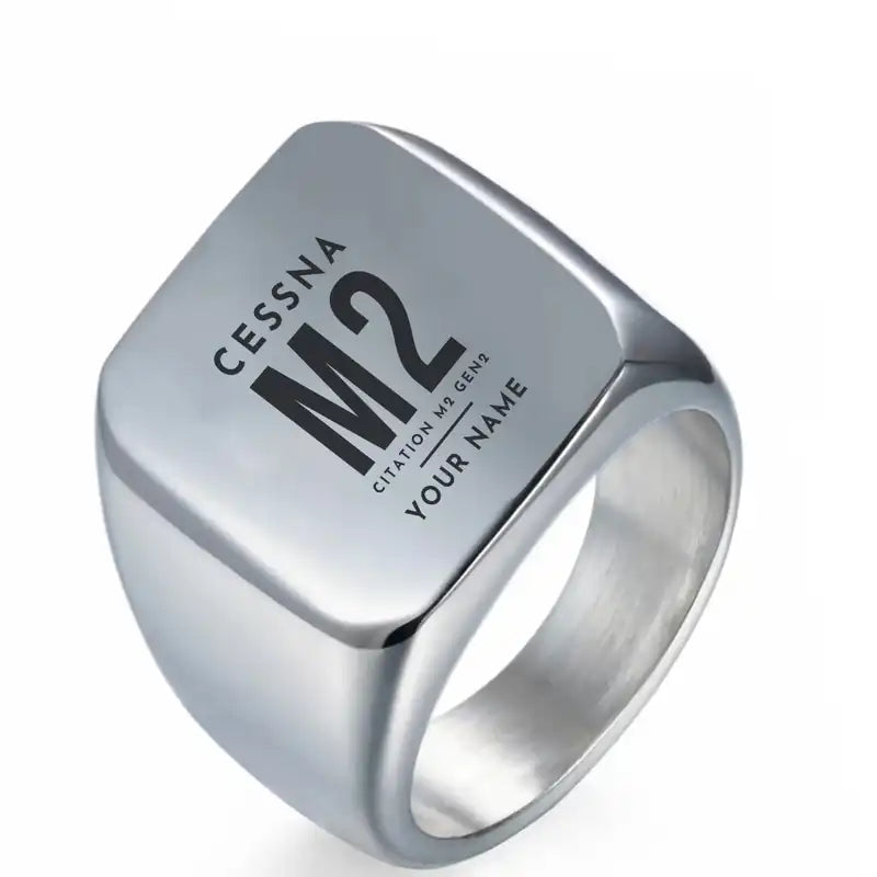 Cessna Citation M2 Gen2 - Ring - Tag + Name - Silver