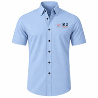 Thumbnail for Cessna Citation M2 Gen2 - Short Sleeve Shirt - Poster - Light Blue