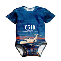 Thumbnail for Cessna Citation Mustang 3D All-Over Print Clothing - Baby Bodysuit - 3D
