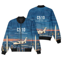 Thumbnail for Cessna Citation Mustang 3D All-Over Print Clothing - Bomber Jacket - 3D
