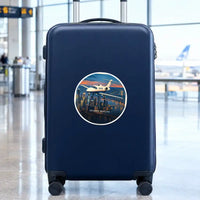 Thumbnail for Cessna Citation Mustang - 3D + Name - Circle Sticker - Suitcase