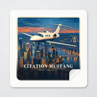 Thumbnail for Cessna Citation Mustang - 3D - Square Sticker - Peel