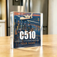 Thumbnail for Cessna Citation Mustang - Crystal Ornament - 3D + Name - Kitchen