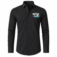 Thumbnail for Cessna Citation Mustang - Long Sleeve Shirt - Cartoon - Black